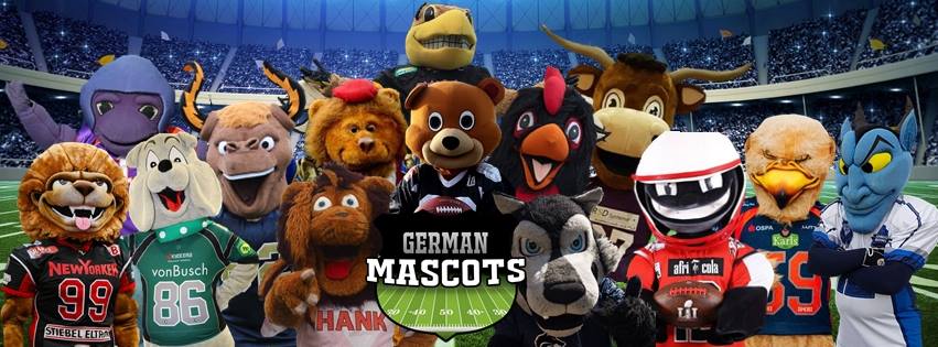 Die 14 Maskottchen im deutschen American Football