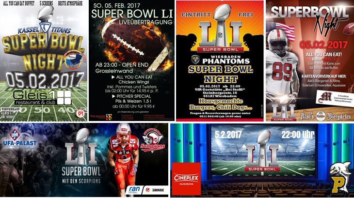 Superbowl Partys 2017