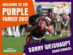 Quarterback Sonny Weishaupt im Interview