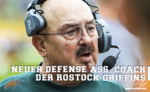 Joe Roman wird Assistant Defense Coach bei den Rostock Griffins