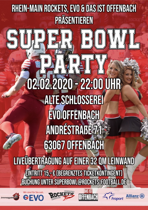 Superbowl Party der Rhein Main Rockets Offenbach
