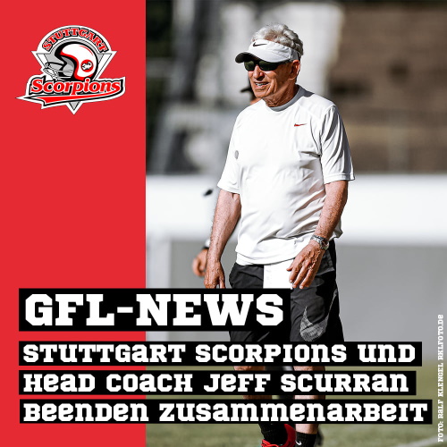 Jeff Scurran und Stuttgart Scorpions beenden Zusammenarbeit