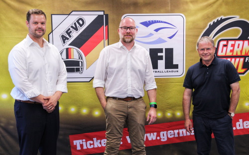 GFL Ligaverbund Von links: Christoph Wolk, Carsten Dalkowski, Axel Streich