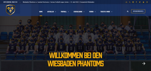 Wiesbaden Phantoms neue Homepage