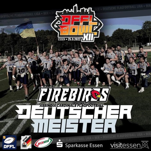 Assindia Firebirds gewinnen 9er DFFL Bowl XII