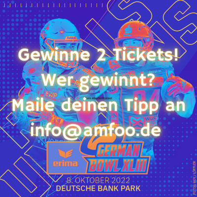 German Bowl Tickets zu gewinnen