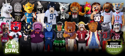 22 German Mascots beim GFL Bowl