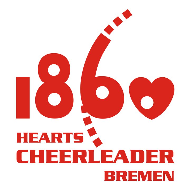 Hearts Cheerleader Logo